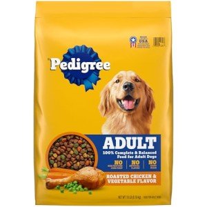 Pedigree Adult Dry Dog Food, Chicken & Veggies 18 lb