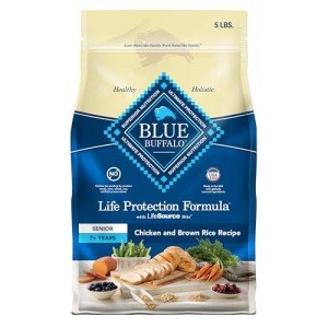 Blue Buffalo Senior Dog Food with Chicken & Rice