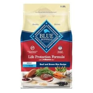 Blue Buffalo Beef & Brown Rice Dog Food 5lb