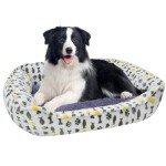 Large Anti-Anxiety Dog Sofa Bed - Washable Grey