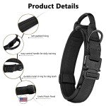 Adjustable Military Dog Collar with Control Handle