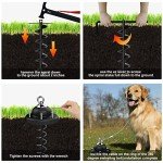 Heavy Duty 360° Swivel Dog Tie Out Stake