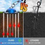 TOPKNOT Heavy Duty Dog Tie Out Cable and Stake