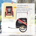 Dog Bike Trailer with Large Rubber Wheels