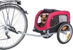 Trixie Small Dog Bike Trailer - Easy Setup, Red