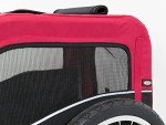 Trixie Small Dog Bike Trailer - Easy Setup, Red