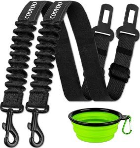 Adjustable Dog Seat Belt 3-Piece Set