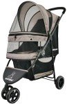 ROODO Lightweight 3-Wheel Pet Stroller for Small Dogs