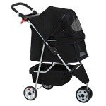 Pet Stroller for Small Dogs and Cats, Black