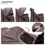Foldable Dog Stroller with Weather Cover and Storage