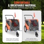 VEVOR Dog Bike Trailer and Stroller, 66 lbs Capacity