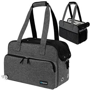 PetAmi Soft-Sided Dog Carrier Tote, Dark Gray