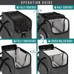 PetAmi Soft-Sided Dog Carrier Tote, Dark Gray