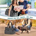 PetAmi Soft-Sided Dog Carrier Tote, Dark Gray