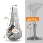 Tomkas Small Dog Sling Carrier - Grey