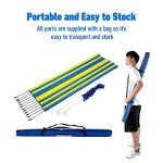 Dog Agility Training Kit - 12 Weave Poles