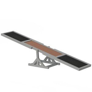 PawHut Wooden Dog Agility Seesaw for Training