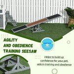 PawHut Wooden Dog Agility Seesaw for Training