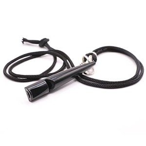 Dog Training Whistle with Lanyard – Black