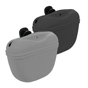 Dog Treat Training Pouch Set - Grey & Black