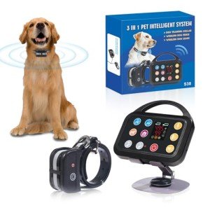 3-in-1 Wireless Dog Fence and Training Collar