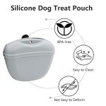 Dog Treat Training Pouch Set - Grey & Black
