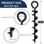 Eurmax Canopy Tent Dog Tie Out Stakes Set