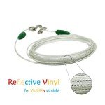 16" Spiral Stake with 15ft Reflective Cable for Dogs