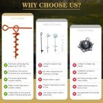 Heavy Duty Dog Tie-Out Stake for Large Dogs