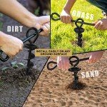 Heavy Duty Dog Tie-Out Stake for Large Dogs