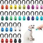 30 Pcs Dog Training Clickers with Wrist Straps