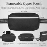 Hands-Free Dog Leash with Zipper Pouch and Bungee