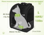 Expandable Pet Backpack for Cats and Small Dogs