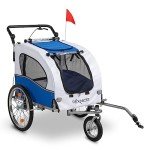 2-in-1 Dog Bike Trailer and Stroller Combo