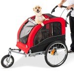 2-in-1 Dog Bike Trailer and Pet Stroller