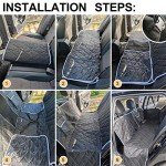 Waterproof Dog Car Seat Cover with Mesh Window