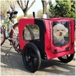 HomVent Folding Dog Bike Trailer with 16" Wheels