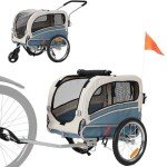 Sepnine 2-in-1 Pet Bicycle Trailer and Stroller