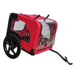 HomVent Folding Dog Bike Trailer with 16" Wheels