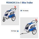 2-in-1 Dog Bike Trailer and Stroller Combo