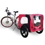 HomVent Folding Dog Bike Trailer with 16" Wheels
