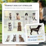 Foldable Dog Stroller for All Sizes - Gray