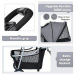 Pet Stroller for Small Dogs and Cats - Grey