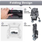 Pet Stroller for Small Dogs and Cats - Grey