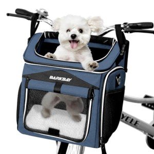 Expandable Soft-Sided Dog Bike Basket Carrier