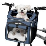 Expandable Soft-Sided Dog Bike Basket Carrier