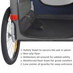 DoggyHut® XL Pet Bike Trailer for Large Dogs