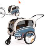 2-in-1 Pet Bicycle Trailer and Stroller for Dogs