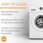 K&H Dog Bike Basket with Safety Leashes