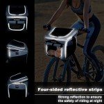 Expandable Soft-Sided Dog Bike Basket Carrier